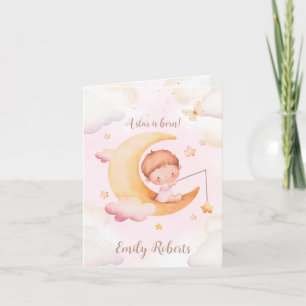 Birth announcement girl - Dreamy nightstar girl Aankondiging