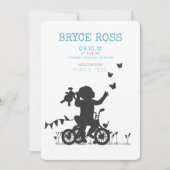BIRTH ANNOUNCEMENTS Boy with bike Aankondiging (Voorkant)