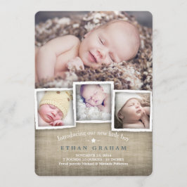 Birth Announounding, de baby van het zoete land Bu Aankondiging