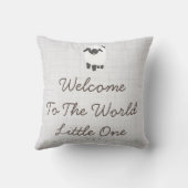 Birth Baby Pillow Lamb Boy Girl Nursery Kussen (Achterkant)