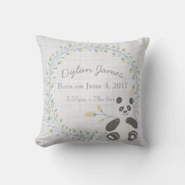 Birth Baby Pillow Panda Boy Girl Nursery Kussen