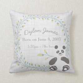 Birth Baby Pillow Panda Boy Girl Nursery Kussen