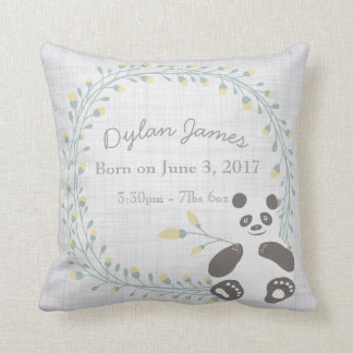 Birth Baby Pillow Panda Boy Girl Nursery Kussen