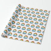 Birth Blessing Birth Mirakel van Bright Rainbow Ba Cadeaupapier (Uitgerold)