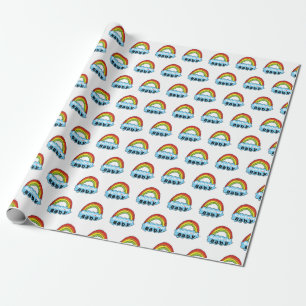 Birth Blessing Birth Mirakel van Bright Rainbow Ba Cadeaupapier