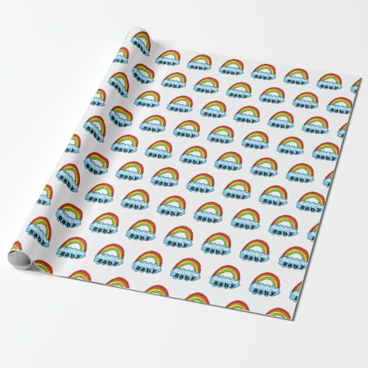 Birth Blessing Birth Mirakel van Bright Rainbow Ba Cadeaupapier (Uitgerold)