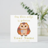 Birth Boy and Girl, sweet little Owl (Staand voorkant)
