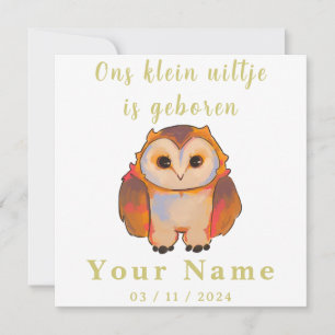 Birth Boy and Girl, sweet little Owl