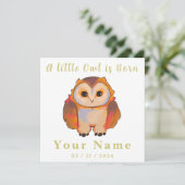 Birth Boy and Girl, sweet little Owl (Staand voorkant)