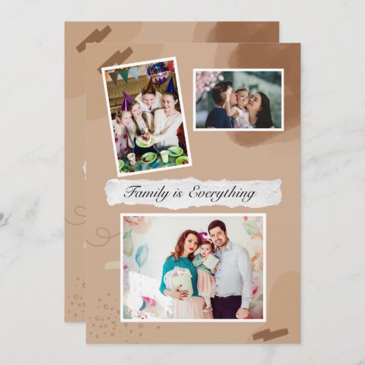 Birth Day Invitation Kaart (Voorkant / Achterkant)