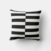 Birth Details Black White Pillow - monochrome art Kussen (Achterkant)