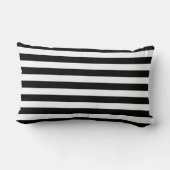 Birth Details Black White Pillow - Monochrome Baby Kussen (Achterkant)