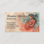 Birth Doula Mother Baby Art Natural Birthing Visitekaartje (Voorkant)