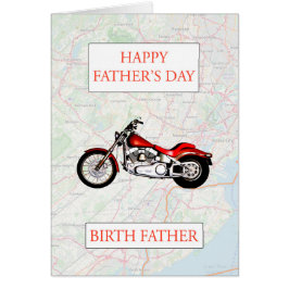 Birth Father Vaderdag met Kaart en Motorbike