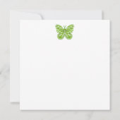 Birth Flower and Gem August Teacup Kaart (Achterkant)