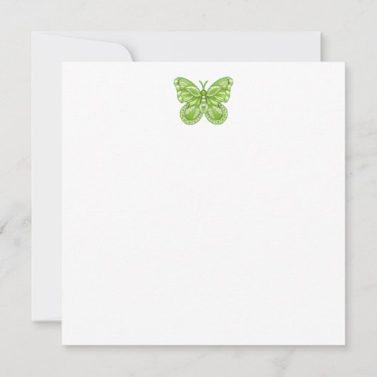 Birth Flower and Gem August Teacup Kaart (Achterkant)