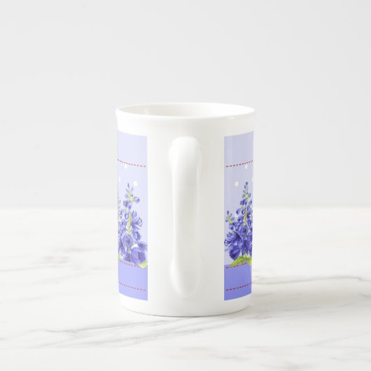Birth Flower and Gem Juli Bone China Mok (Achterkant)