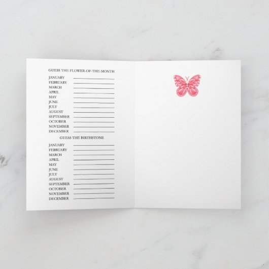 Birth Flower and Gem June Word Game Kaart (Binnen)