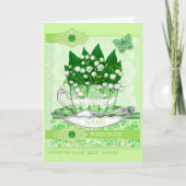 Birth Flower and Gem May Word Game Kaart (Voorkant)