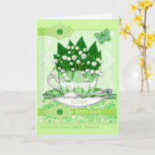 Birth Flower and Gem May Word Game Kaart (Gele Bloem)