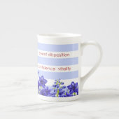 Birth Flower and Gem Stripe Mok Juli Bot China (Rechts)