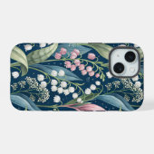 Birth Flower Botanical Design iPhone 15 Case (Achterkant horizontaal)