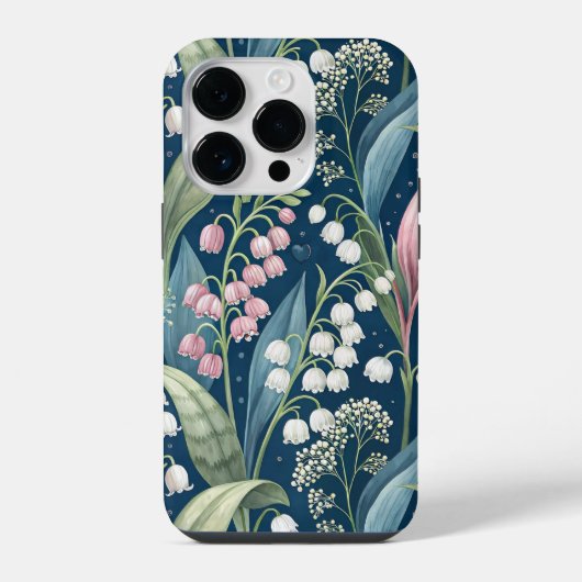 Birth Flower Botanical Design iPhone Hoesje (Achterkant)