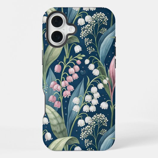 Birth Flower Botanical Design iPhone Hoesje (Achterkant)