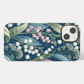 Birth Flower Botanical Design iPhone Hoesje (Achterkant horizontaal)