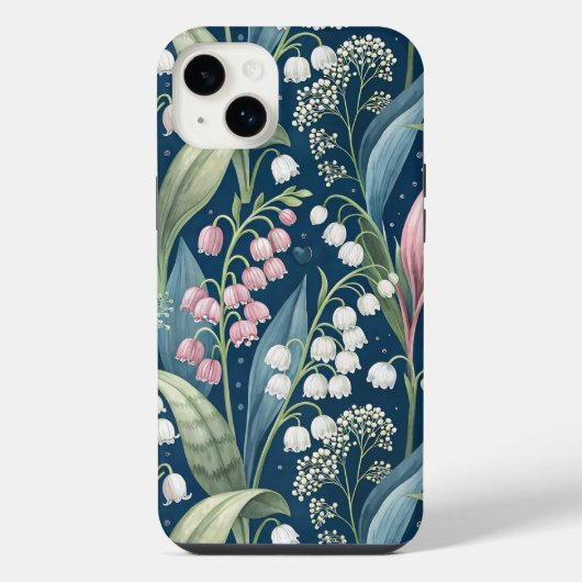 Birth Flower Botanical Design iPhone Hoesje (Achterkant)