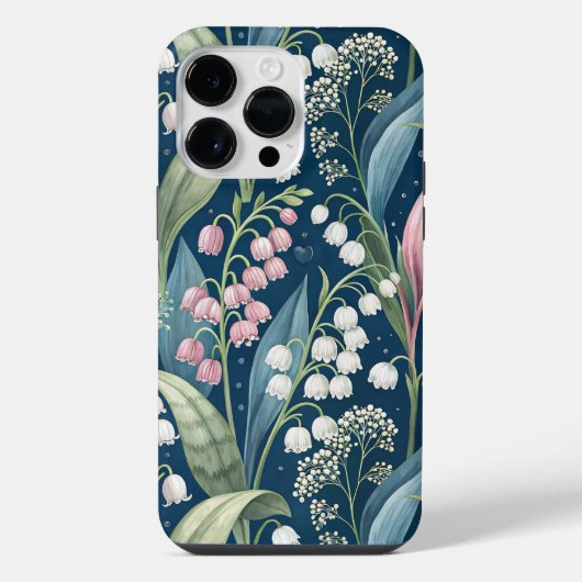 Birth Flower Botanical Design iPhone Hoesje (Achterkant)