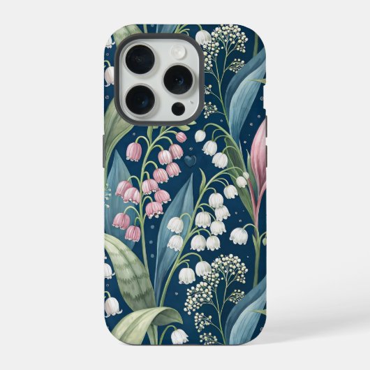 Birth Flower Botanical Design iPhone Hoesje (Achterkant)