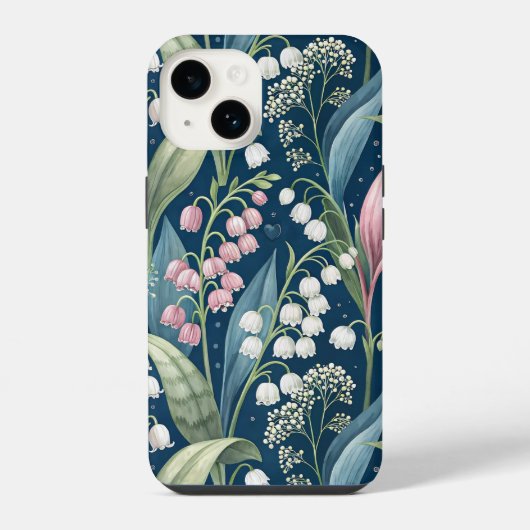 Birth Flower Botanical Design iPhone Hoesje (Achterkant)