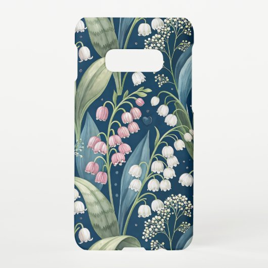 Birth Flower Botanical Design Samsung Galaxy Hoesje (Achterkant)