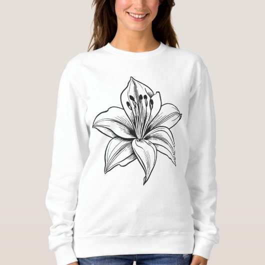 Birth Flower Botanical Design Trui (Voorkant)