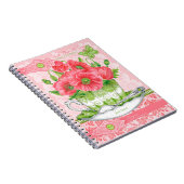 Birth Flower en Gem August Lace Notitieboek (Rechterzijde)