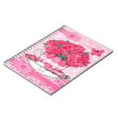 Birth Flower en Gem January Lace Notitieboek (Linkerzijde)