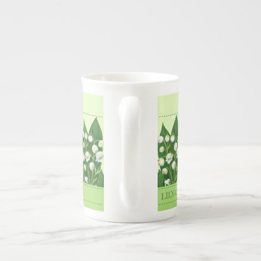 Birth Flower en Gem May Bone China Mok (Achterkant)