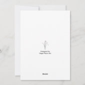 Birth Flower Kaart, March, Daffodil, Cherry Blosso Feestdagenkaart (Achterkant)