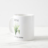 Birth Flower Lily of the Valley Mom Koffiemok (Voorkant links)