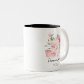 Birth Flower Mug Cup Tweekleurige Koffiemok (Voorkant rechts)