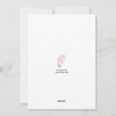 Birth Flower, november, Chrysanthemum, Peony Feestdagenkaart (Achterkant)