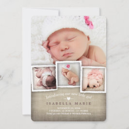 Birth koninklijke geboorte in het zoete land Burla Aankondiging