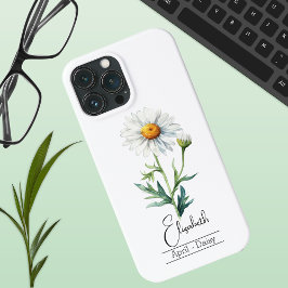 Birth Month Flower April Daisy Case-Mate iPhone Case