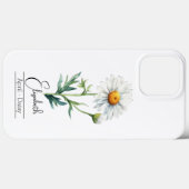 Birth Month Flower April Daisy Case-Mate iPhone Case (Achterkant (horizontaal))