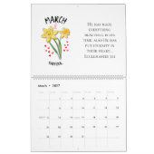 BIRTH MONTH FLOWERS 2026 Christian Kalender (Mar 2027)