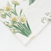 Birth Month Flowers Fleece Deken (Hoek)