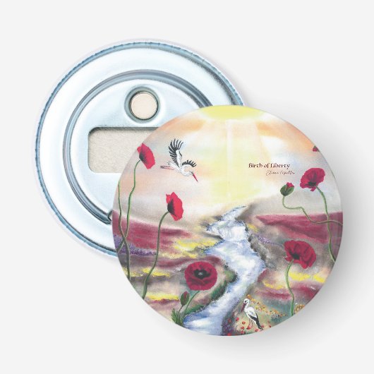 Birth of Liberty Button Flesopener (Voorkant)