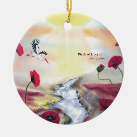 Birth of Liberty Keramisch Ornament (Voorkant)