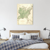 Birth Rate US, Statistical US Lithografie Canvas Afdruk (Insitu (Slaapkamer))